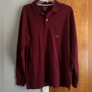 NWT Lands End Men’s long sleeve polo shirt